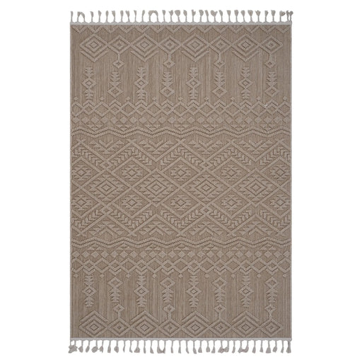 LOOM & LUXE Collection 8X10 Natural /Traditional Indoor/Outdoor Area Rug Default -DTYStore
