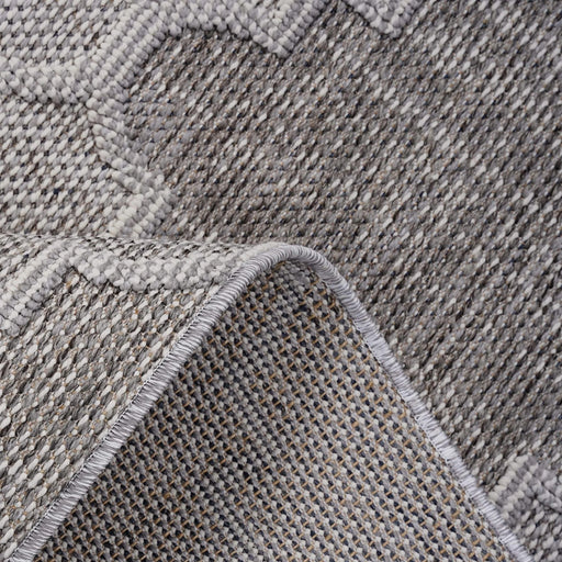 LOOM & LUXE Collection 8X10 White/Grey /Trellis Indoor/Outdoor Area Rug Default -DTYStore