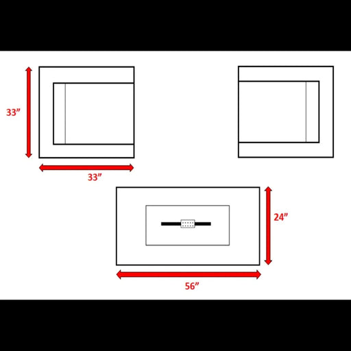 LSI Outdoor Rattan Wicker Seating Set with Cushions - 2-Person Patio Furniture, Espresso, HDPE, 33'' W x 33'' D x 26'' H Default -DTYStore
