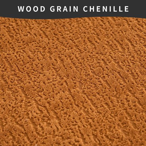 LY-022 Full Compression Sponge L-Shape Sectional Sofa with Curved Chaise, Amber Orange Modular Chenille Couch, 30D High-Density for Apartment Living Room.900 lbs. Default -DTYStore