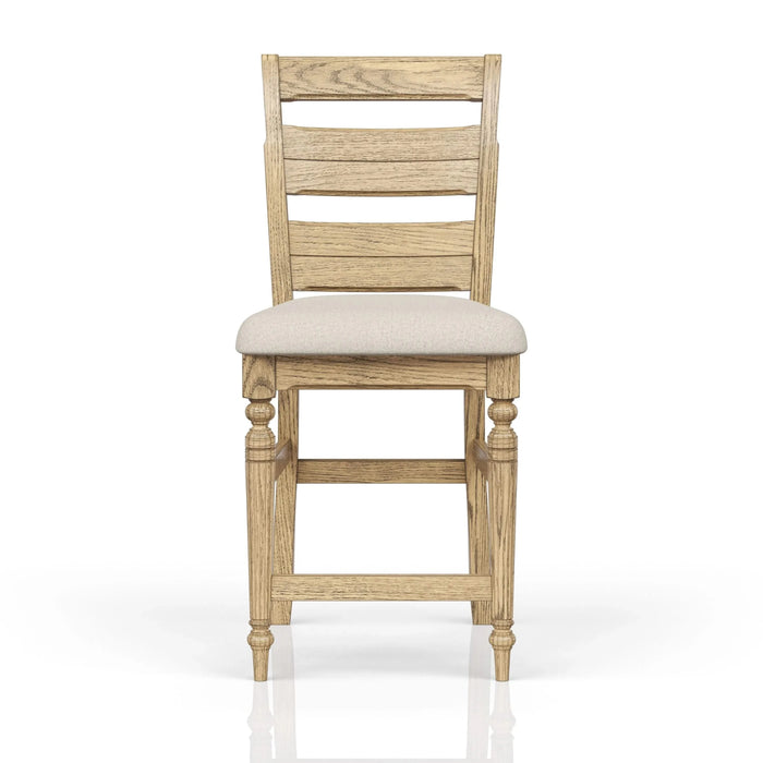 Ladder Back Counter Stool - Caramel Finish Default -DTYStore
