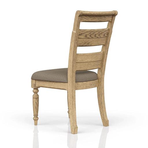 Ladder Back Side Chair - Caramel Finish (Set of 2) Default -DTYStore