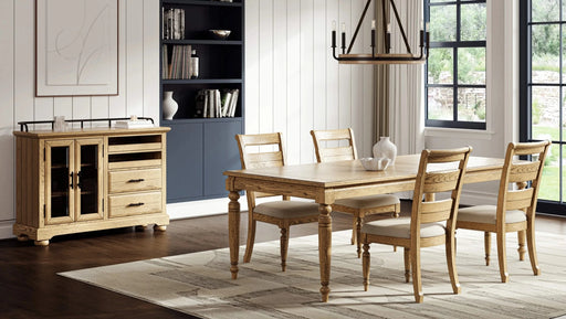 Ladder Back Side Chair - Caramel Finish (Set of 2) Default -DTYStore