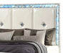 Laguna Modern Style 4 Pc King Upholstered Bedroom Set Made with Wood and Crystal Accents in White Default -DTYStore