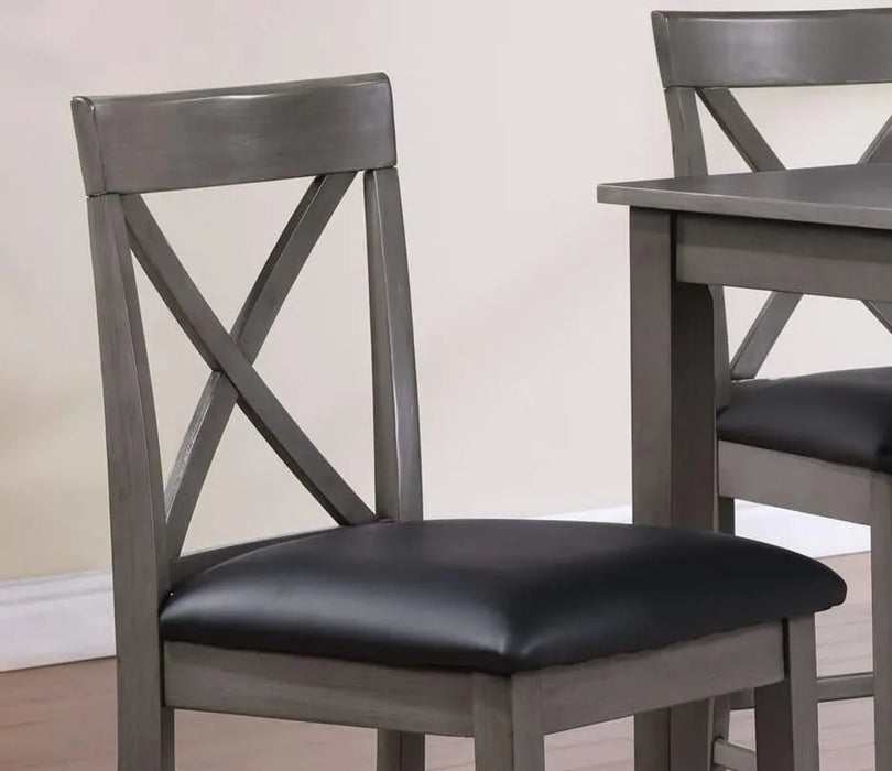 Lakewood Grey Pub Table + 4 stools Default -DTYStore