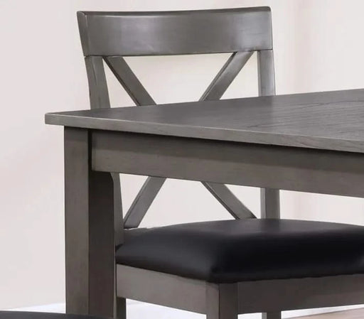 Lakewood Grey Pub Table + 4 stools Default -DTYStore