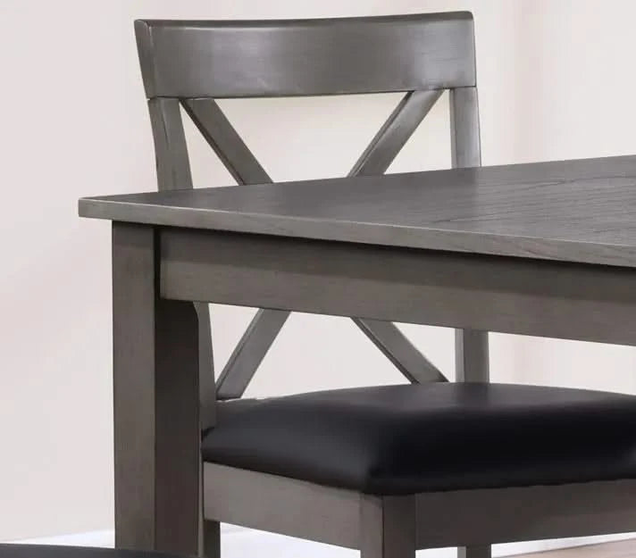 Lakewood Grey Pub Table + 4 stools Default -DTYStore