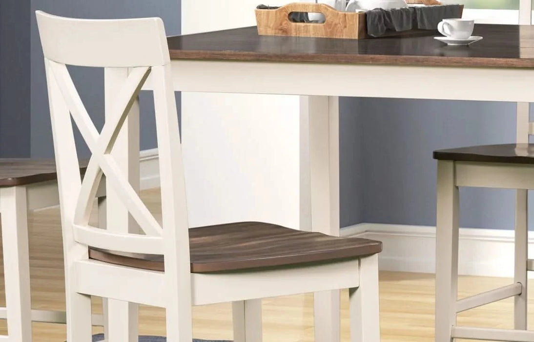 Lakewood Two tone walnut & almond Pub Table + 4 stools Default -DTYStore