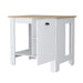 Lander Kitchen Island with Single Door and Lower Open Shelf Default -DTYStore
