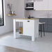 Lander Kitchen Island with Single Door and Lower Open Shelf Default -DTYStore