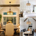 Large Farmhouse Chandeliers for Dining Room, 5-Light Rattan Boho Chandelier Light Fixture with Wicker Lampshade, Coastal Hanging Pendant Lighting for Kitchen Island Bedroom Living Room Nursery Default -DTYStore