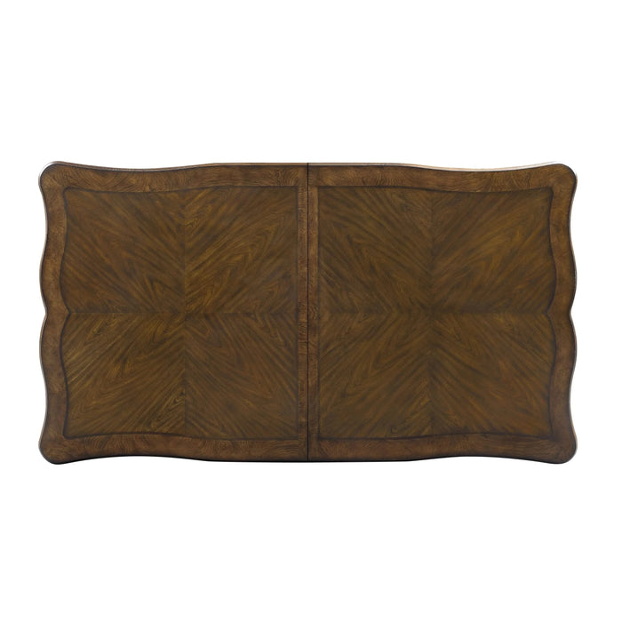 Latisha Antique Oak Finish Dining Table w/Leaf Default -DTYStore