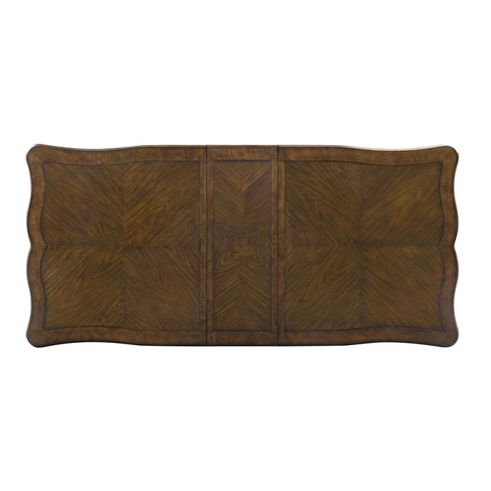 Latisha Antique Oak Finish Dining Table w/Leaf Default -DTYStore