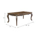 Latisha Antique Oak Finish Dining Table w/Leaf Default -DTYStore