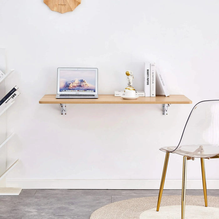 Laundry Room Folding Table Wall Mounted Folding Table for Small Spaces, Fold Down Desk, Workbench, Addition to Garage & Shed/Home Office/Laundry Room/Home Bar/Kitchen & Dining Room Default -DTYStore