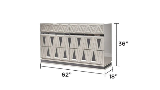 Lavita Modern & Contemporary Style 5 Pc King Upholstered Bedroom Set Made with Wood and Gold Accents in River Sand Grey Default -DTYStore