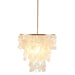 Layered Capiz Chandelier Default -DTYStore