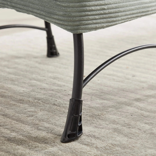 Lazy Chair with Ottoman, Modern Lounge Accent Chair with Armrests and a Side Pocket, Leisure Upholstered Sofa Chair Reading Chair with Footrest for Small Space, Corner Chair-Light green Default -DTYStore