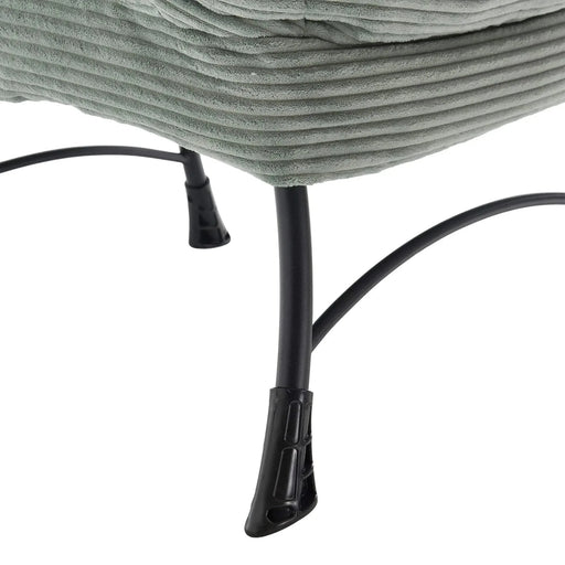 Lazy Chair with Ottoman, Modern Lounge Accent Chair with Armrests and a Side Pocket, Leisure Upholstered Sofa Chair Reading Chair with Footrest for Small Space, Corner Chair-DTYStore