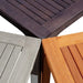 Leadville Eucalyptus Outdoor Square Dining Set With 4 Stacking Armchairs Natural Oil -DTYStore