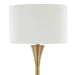 Lenuxe 65' Contemporary Metal Floor Lamp in Gold Metal with White Linen Shade from Grandview Gallery by LumiSource Default -DTYStore