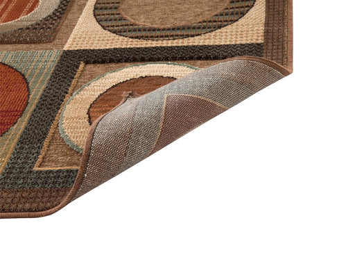 Leyden Black/Ivory Area Rug 5x8 Default -DTYStore