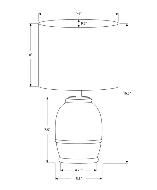 Lighting, 16'h, Cream Resin, Beige Shade, Contemporary Default -DTYStore