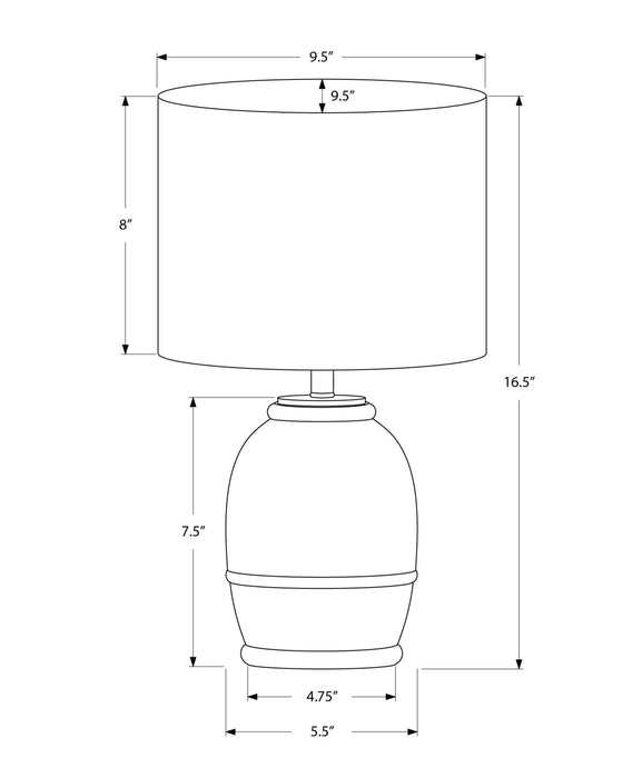 Lighting, 16'h, Cream Resin, Beige Shade, Contemporary Default -DTYStore