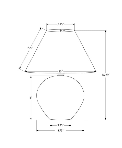 Lighting, 16'h, Table Lamp, Cream Shade, Cream Ceramic, Contemporary Default -DTYStore
