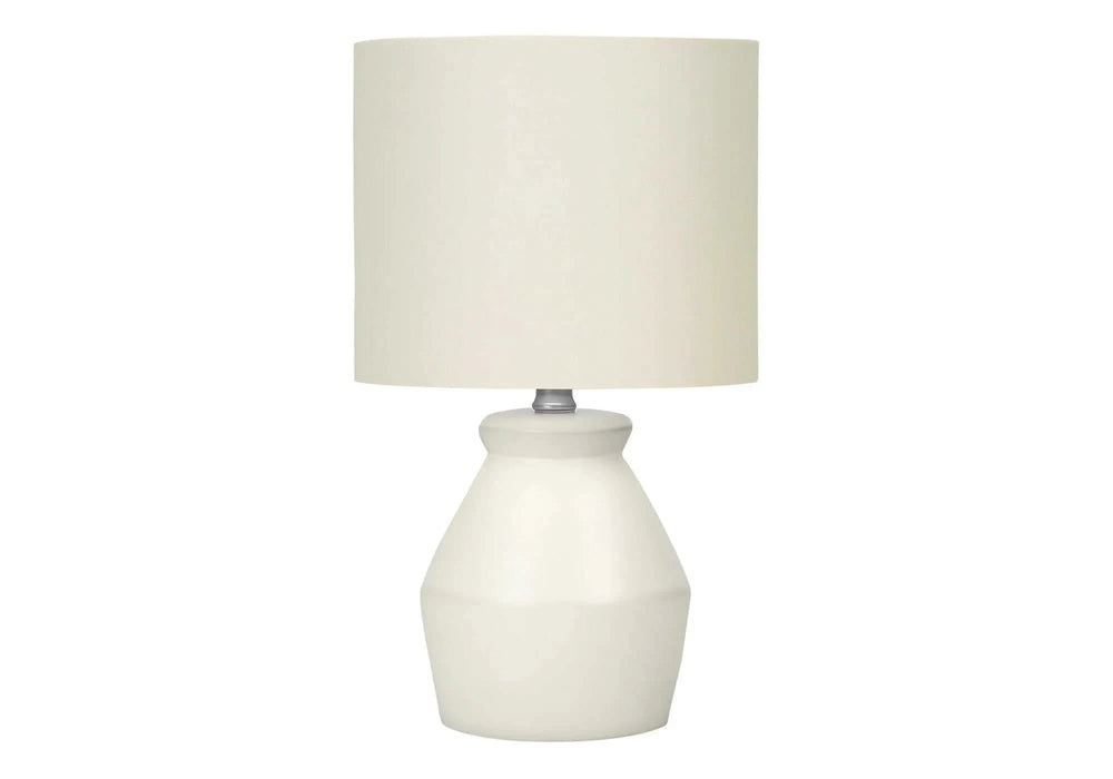 Lighting, 17'h, Table Lamp, Cream Ceramic, Ivory / Cream Shade, Modern Default -DTYStore