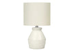 Lighting, 17'h, Table Lamp, Cream Ceramic, Ivory / Cream Shade, Modern Default -DTYStore