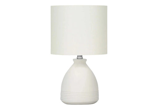 Lighting, 17'h, Table Lamp, Cream Ceramic, Ivory / Cream Shade, Modern Default -DTYStore