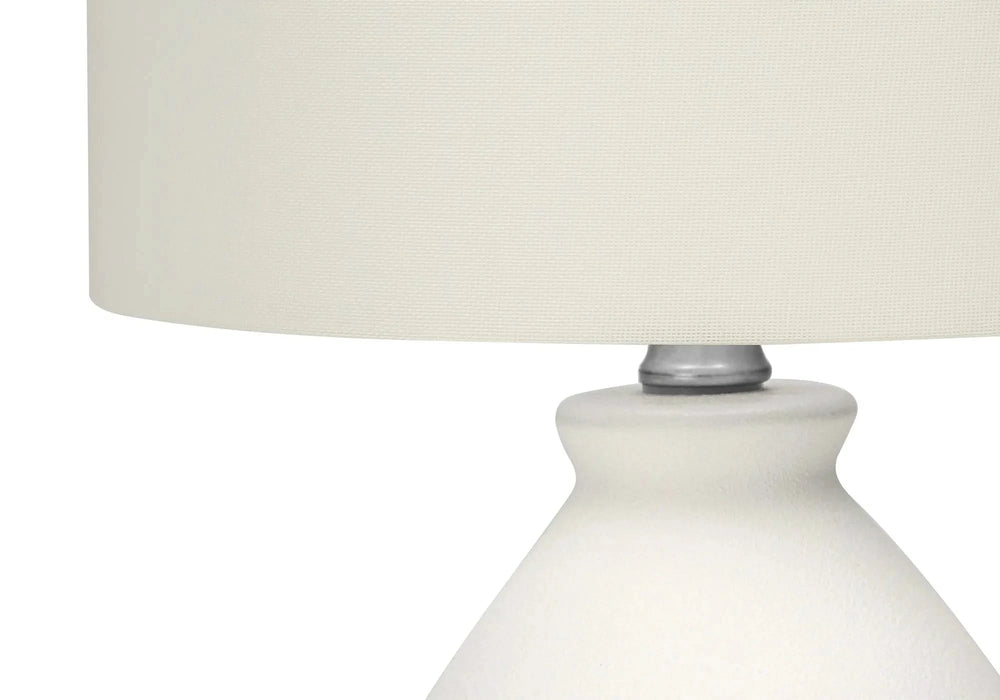 Lighting, 17'h, Table Lamp, Cream Ceramic, Ivory / Cream Shade, Modern Default -DTYStore