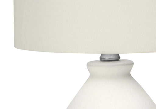 Lighting, 17'h, Table Lamp, Cream Ceramic, Ivory / Cream Shade, Modern Default -DTYStore