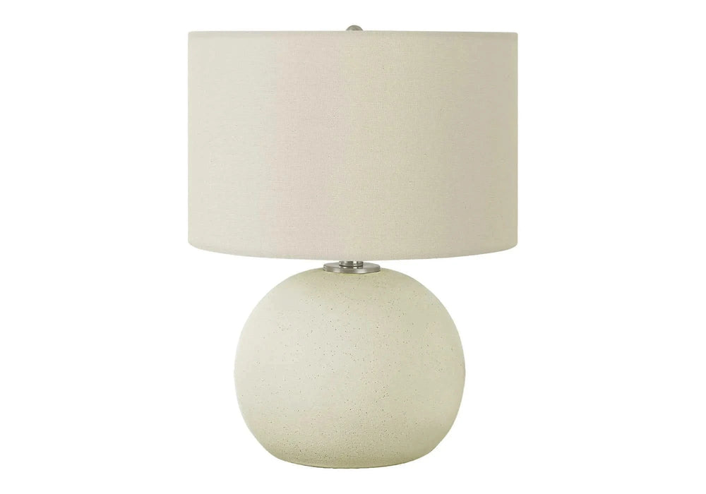 Lighting, 18'h, Table Lamp, Ivory / Cream Shade, Cream Ceramic, Contemporary Default -DTYStore