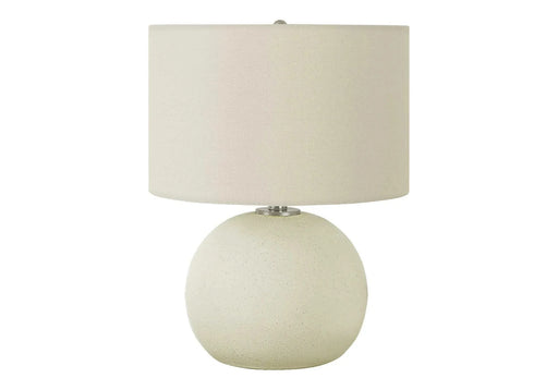 Lighting, 18'h, Table Lamp, Ivory / Cream Shade, Cream Ceramic, Contemporary Default -DTYStore