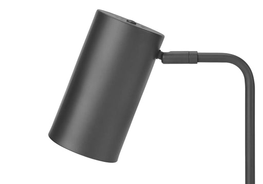 Lighting, 18'h, Table Lamp, Usb Port Included, Grey Metal, Grey Shade, Modern Default -DTYStore