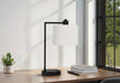 Lighting, 19'h, Table Lamp, Usb Port Included, Black Metal, Ivory / Cream Shade, Modern Default -DTYStore