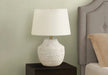 Lighting, 20'h, Table Lamp, Cream Concrete, Ivory / Cream Shade, Modern Default -DTYStore