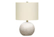 Lighting, 20'h, Table Lamp, Grey Concrete, Ivory / Cream Shade, Contemporary Default -DTYStore