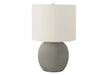 Lighting, 20'h, Table Lamp, Grey Concrete, Ivory / Cream Shade, Contemporary Default -DTYStore