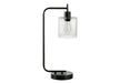 Lighting, 20'h, Table Lamp, Usb Port Included, Black Metal, Glass Shade, Modern Default -DTYStore