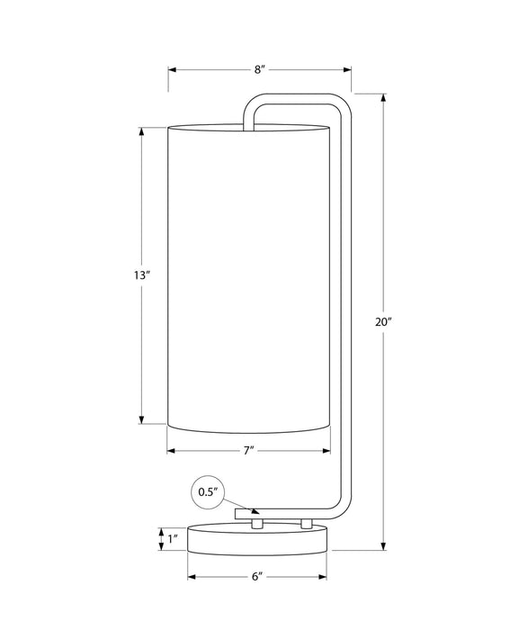 Lighting, 20'h, Table Lamp, White Marble, Ivory / Cream Shade, Contemporary Default -DTYStore