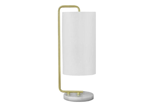 Lighting, 20'h, Table Lamp, White Marble, Ivory / Cream Shade, Contemporary Default -DTYStore
