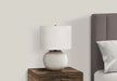 Lighting, 21'h, Table Lamp, Cream Ceramic, Ivory / Cream Shade, Modern Default -DTYStore