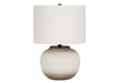 Lighting, 21'h, Table Lamp, Cream Ceramic, Ivory / Cream Shade, Modern Default -DTYStore