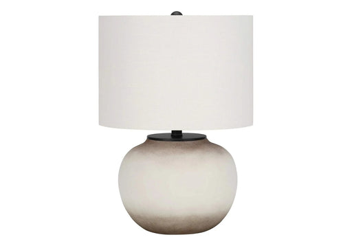 Lighting, 21'h, Table Lamp, Cream Ceramic, Ivory / Cream Shade, Modern Default -DTYStore