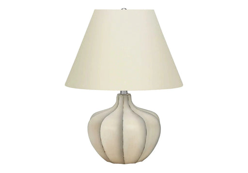Lighting, 21'h, Table Lamp, Cream Resin, Ivory / Cream Shade, Transitional Default -DTYStore