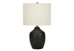 Lighting, 22'h, Table Lamp, Black Ceramic, Ivory / Cream Shade, Transitional Default -DTYStore