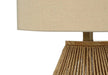 Lighting, 22'h, Table Lamp, Brown Rope, Beige Shade, Transitional Default -DTYStore